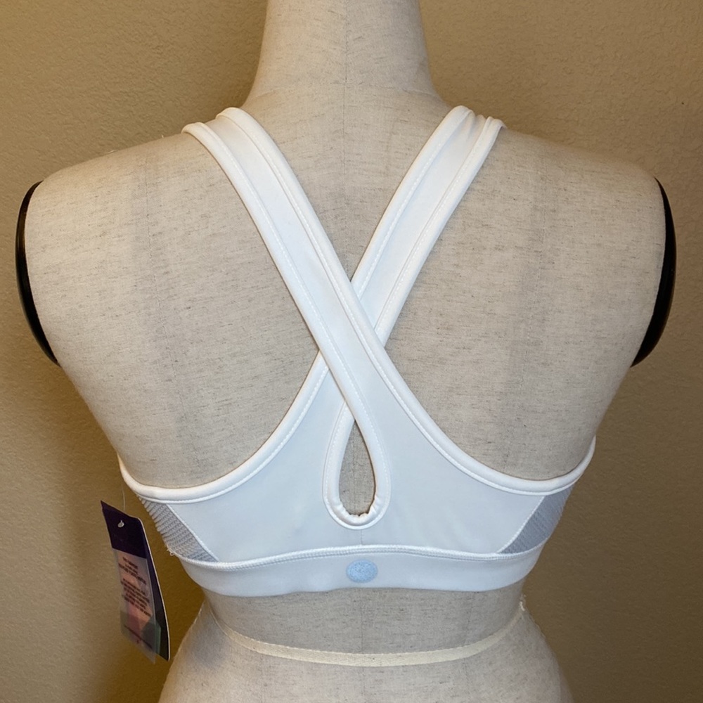 White Performance Sport Bra - Picture 3 of 10